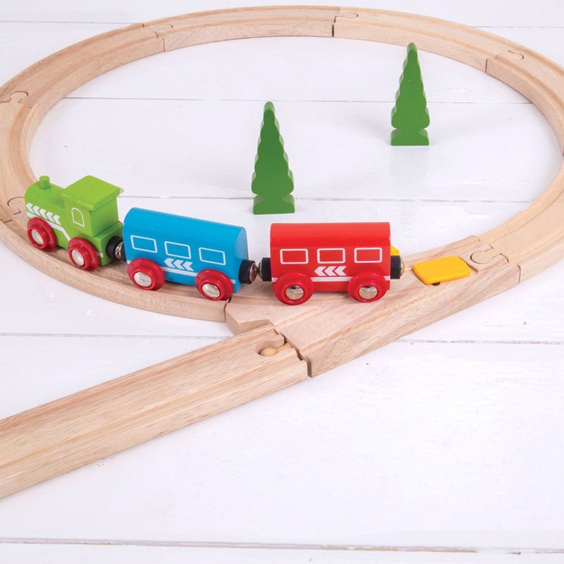 بيجيجز ريل مفاتيح Bigjigs Rail الميكانيكية (عبوة من 2) - العلامات التجارية الرئيسية الأخرى للسكك الحديدية الخشبية متوافقة - Image 4